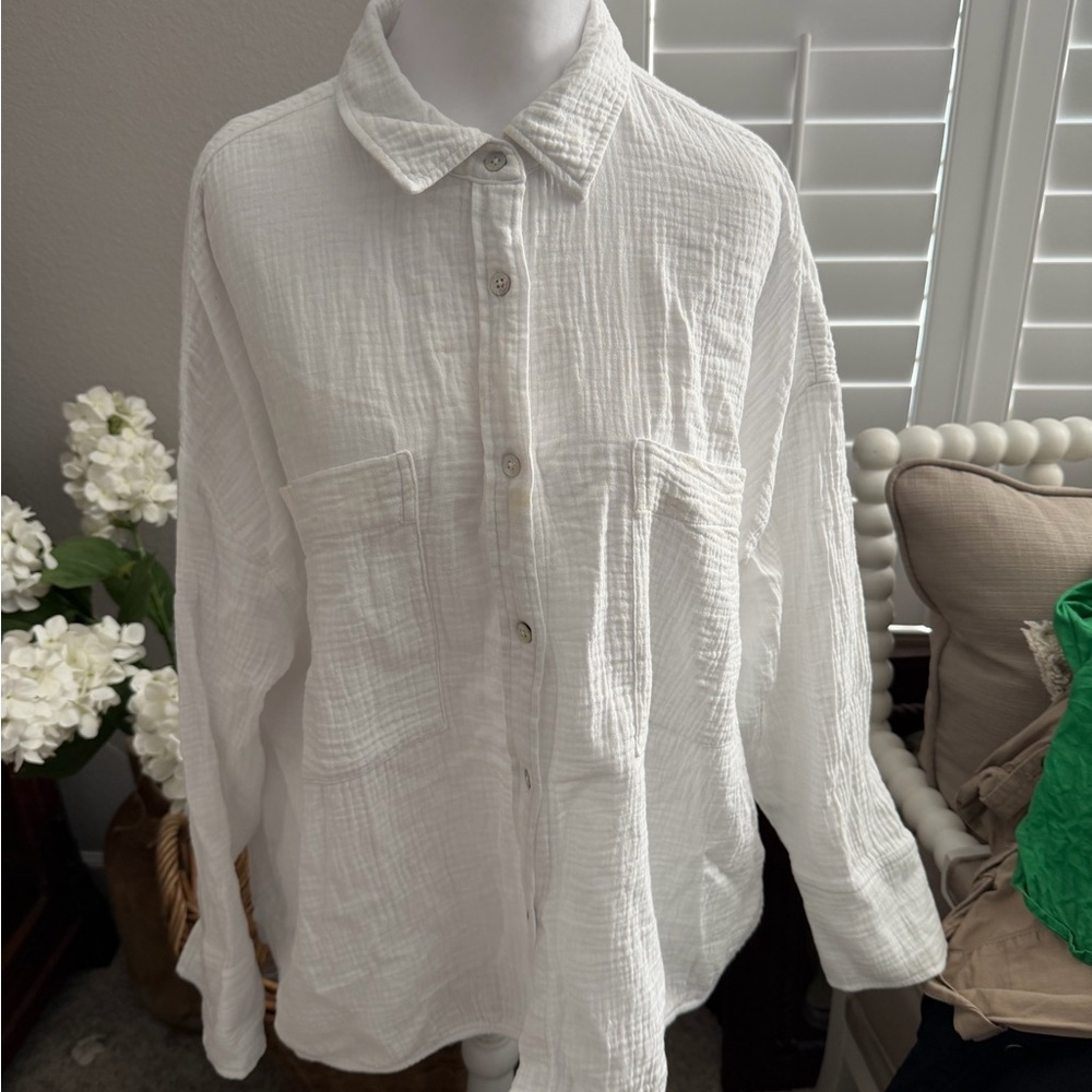 Magaschoni White Organic Cotton Garment